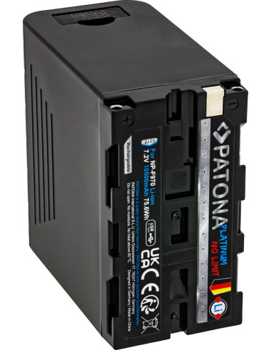 PATONA PLATINUM BATTERY WITH PD20W USB-C IN/OUT FOR SONY NP-F970 F960 F950 PD20W USB-A 5V/2A