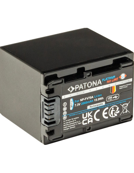 1394 Batteria per fotocamera/videocamera Ioni di Litio 2060 mAh