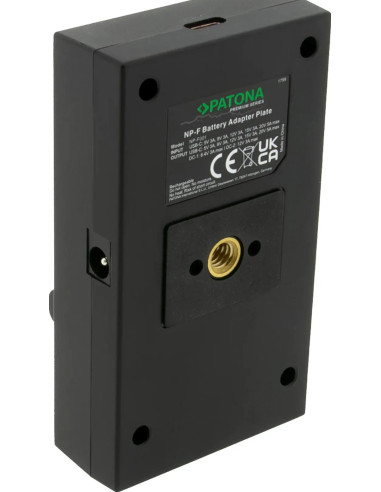 PATONA PREMIUM MULTI ADAPTER AND CHARGER FOR SONY NP-F SERIES PD30W USB-C DC5521/DC5525 DC8V/12V WITH 1/4 INCH THREAD