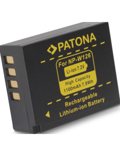PATONA BATTERY FUJI NP-W126 HS33 EXR FUJIFILM FUJI FINEPIX -PRO 1 HS30 EXR 2