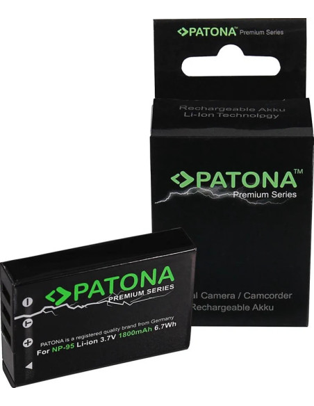 PATONA PREMIUM BATTERY FUJIFILM NP-95 FINEPIX F30 F-30 F31 F-31 F31FD F-31FD X100