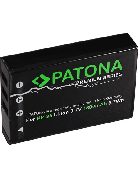 PATONA PREMIUM BATTERY FUJIFILM NP-95 FINEPIX F30 F-30 F31 F-31 F31FD F-31FD X100
