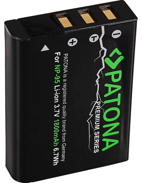 PATONA PREMIUM BATTERY FUJIFILM NP-95 FINEPIX F30 F-30 F31 F-31 F31FD F-31FD X100