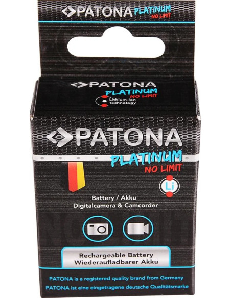 PATONA PLATINUM BATTERY FUJI NP-W126S HS33 EXR FUJIFILM FUJI FINEPIX -PRO 1 HS30 EXR FUJI X-T3, VPB-XT3