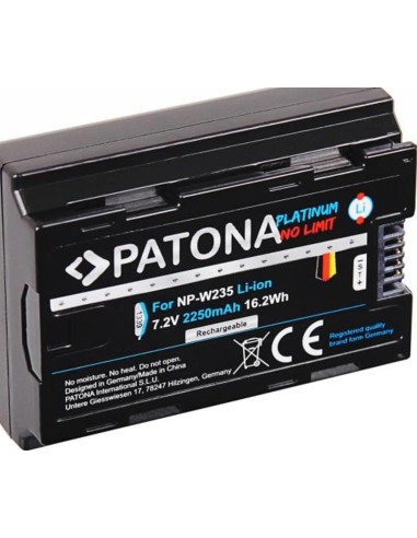 NP-W235 Platinum 7.2V 2250mAh