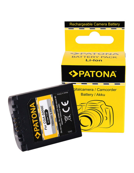 PATONA BATTERY PANASONIC LUMIX DMC-FZ50, FZ7, FZ8 CGR-S006
