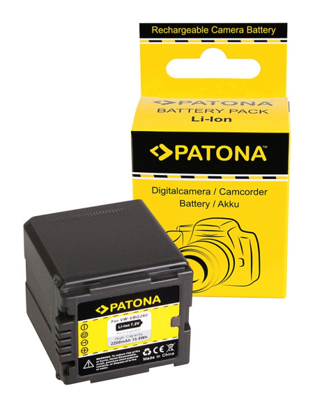 PATONA BATTERY PANASONIC VW-VBG260 COMPATIBLE TO VW-VBG070 VW-VBG130