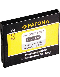 PATONA BATTERY PANASONIC DMW-BCL7E SZ9 SZ3 XS1 FS50 FH50 F5 BCL7 2