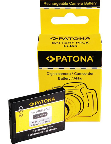 PATONA BATTERY PANASONIC DMW-BCL7E SZ9 SZ3 XS1 FS50 FH50 F5 BCL7