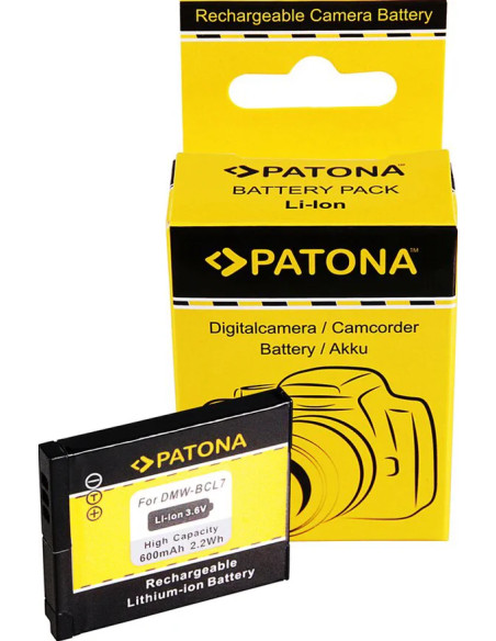 PATONA BATTERY PANASONIC DMW-BCL7E SZ9 SZ3 XS1 FS50 FH50 F5 BCL7