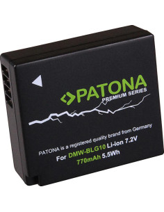 PATONA PREMIUM BATTERY PANASONIC DMC-GF6 DMW-BLG10 DMW-BLG10E CS-BLG10MC 2