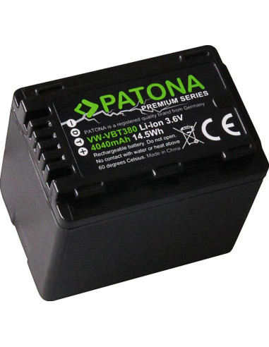 PATONA PREMIUM BATTERY PANASONIC VW-VBT380 HC-V750EB W580 V550EB