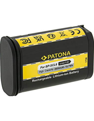 batteria per Leica Q2 Q3 SL2 SL2S BP-SCL6 LC-SCL6 19 531