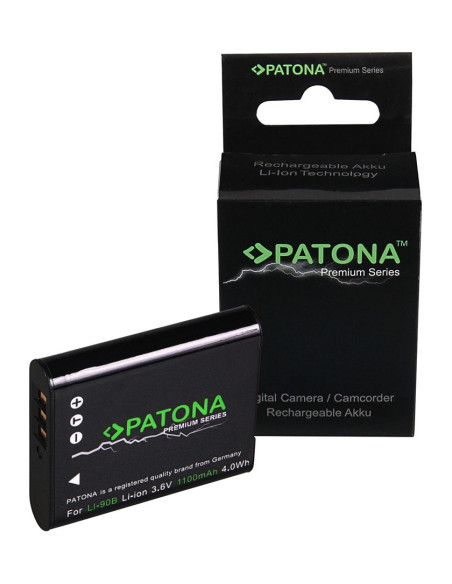 PATONA PREMIUM BATTERY OLYMPUS LI-90B LI 90B LI90B OLYMPUS TOUGH TG1