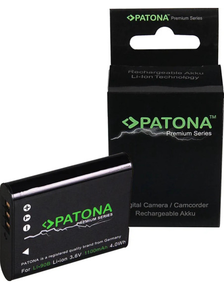 PATONA PREMIUM BATTERY OLYMPUS LI-90B LI 90B LI90B OLYMPUS TOUGH TG1