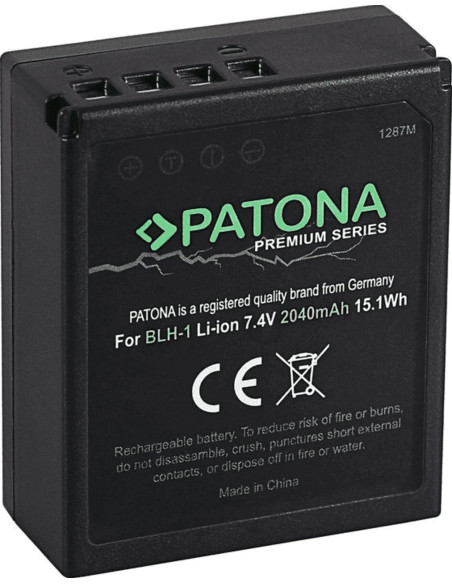 Battery Fully Decoded Olympus BLH-1 OM-D EM-1 MARK 2 EM-1 MARK II BLH-1 E-M1X