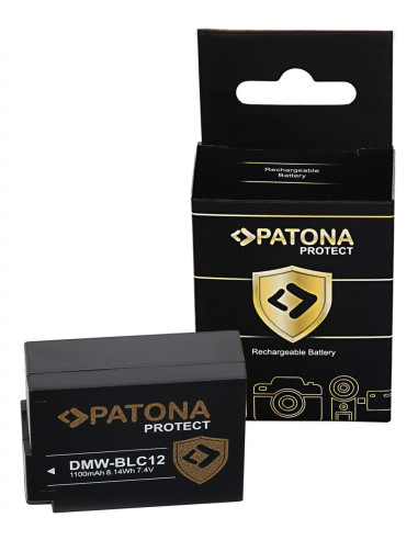 PATONA PROTECT BATTERY PANASONIC DMW-BLC12 LUMIX DMC FZ200 DMC G6 G5 GH2