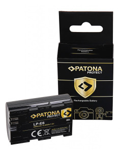 PATONA PROTECT BATTERY CANON LP-E6 LPE6 EOS R EOS 60D 70D 5D 6D 7D MARK III