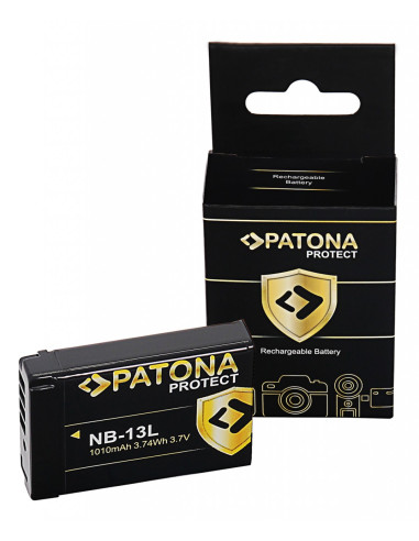 PATONA PROTECT BATTERY CANON NB-13L CANON POWERSHOT G7X G5X G9X G7X MARK II