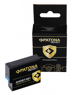 PATONA PROTECT BATTERY GOPRO HERO 8 AHDBT-801 HERO 7 AHDBT-701 HERO 6 HERO 5 AHDBT-501