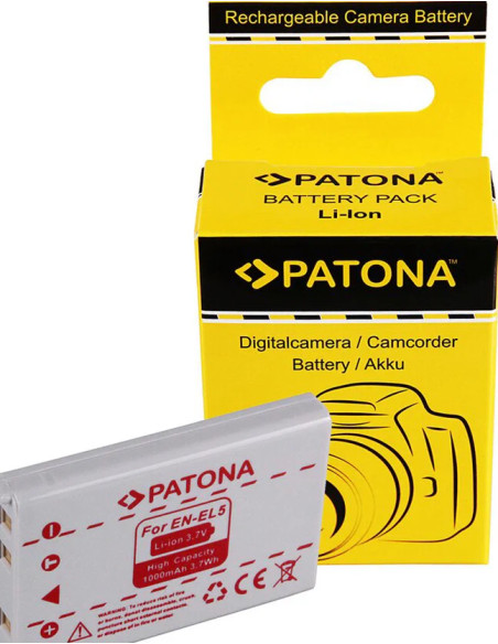 PATONA BATTERY NIKON EN-EL5 COOLPIX 3700 4200 5200 7900 P5000