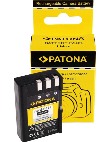 PATONA BATTERY NIKON EN-EL9 ENEL9 D40 D 40 D-40 D40X D60 D5000