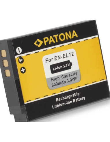 PATONA BATTERY NIKON COOLPIX P300 S70 S710 S610 S610C S620 ENEL12