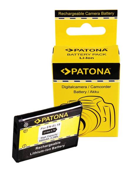 PATONA BATTERY NIKON COOLPIX S4100 S3100 S2500 EN-EL19 ENEL19