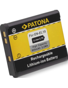 PATONA BATTERY NIKON COOLPIX S4100 S3100 S2500 EN-EL19 ENEL19 2