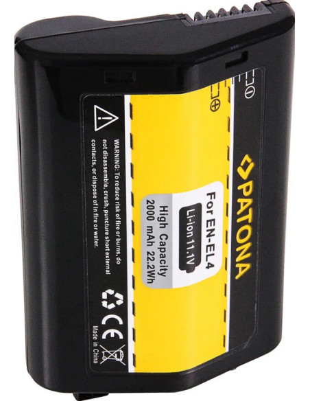 PATONA BATTERY NIKON EN-EL4 ENEL4A D2H D2HS D2X D2XS D3 D3X F6