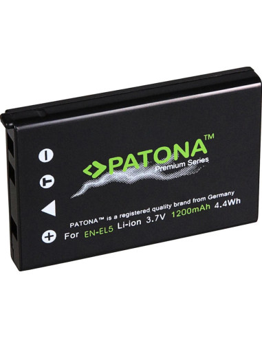 PATONA PREMIUM BATTERY NIKON EN-EL5 COOLPIX 3700 4200 5200 5900 7900