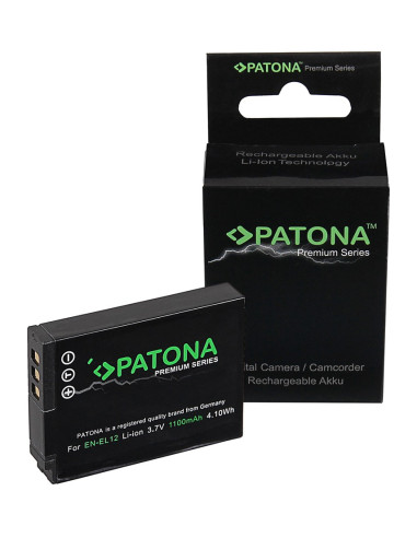 PATONA PREMIUM BATTERY F NIKON EN-EL12 COOLPIX AW100 AW110 P300 P310 P330