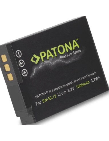 PATONA PREMIUM BATTERY F NIKON EN-EL12 COOLPIX AW100 AW110 P300 P310 P330