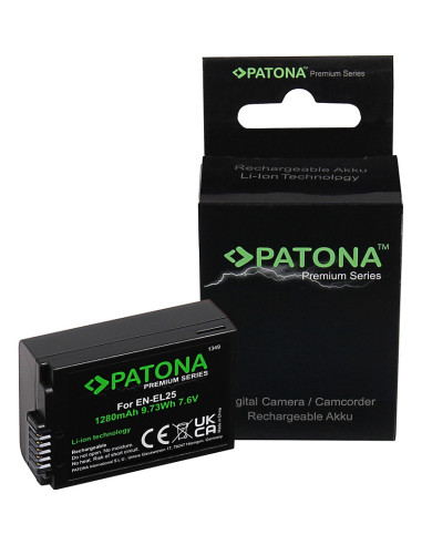 PATONA PREMIUM BATTERY EN-EL25 PER NIKON Z50 Z FC