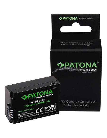 PATONA PREMIUM BATTERY EN-EL25 PER NIKON Z50 Z FC