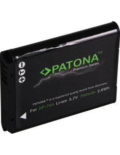 PATONA PREMIUM BATTERY SAMSUNG ES-65 ES-70 PL-80 PL-100 BP-70A BP70A 2