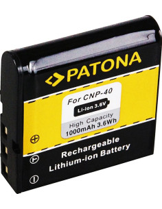 PATONA BATTERY CASIO NP-40 EXILIM ZOOM EX-Z100 EX-Z1000 EX-Z200 2