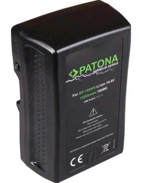 Batteria Premium V-Mount 190Wh 14.4V 13200 mAh