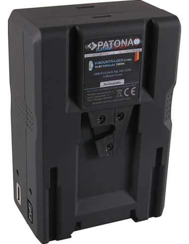 PATONA PLATINUM LCD BATTERY RED ARRI V-MOUNT 150WH SONY DSR 250P 600P 650P 652P HDW 800P PDW 850 BP-150W