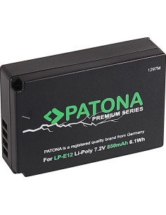 PATONA PREMIUM BATTERY CANON EOS M50 EOS-M50 LP-E12 2