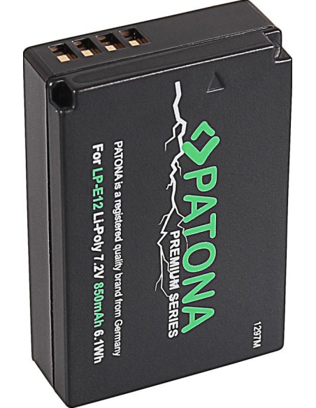LP-E12 Premium 7.2 V 850 mAh