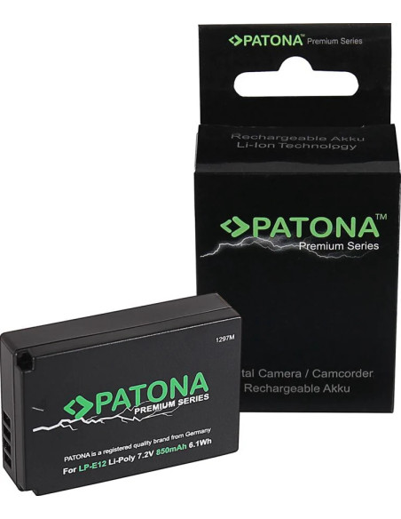 LP-E12 Premium 7.2 V 850 mAh