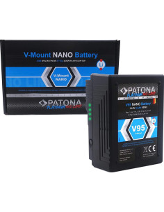 PATONA PLATINUM NANO V95 V-MOUNT 95WH SONY DSR 600P 650P 652P HDW 800P PDW 850 BP-150W RED ARRI 2