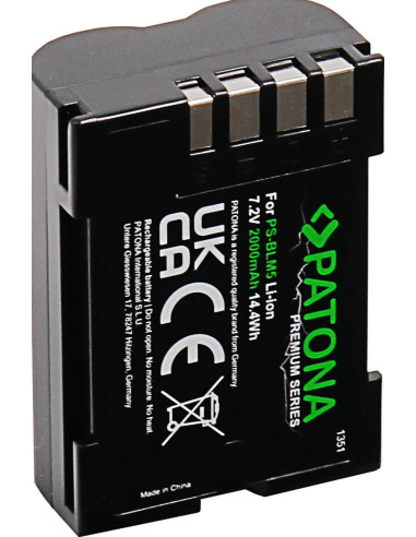 1351 Batteria per fotocamera/videocamera Ioni di Litio 2000 mAh