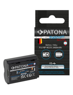 PATONA PLATINUM BATTERY WITH USB-C INPUT FOR FUJI FINEPIX NP-W235 XT-4 XT4
