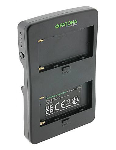 PATONA PREMIUM V-MOUNT ADAPTER FOR 2X SONY NP-F BATTERIES TO V-MOUNT CONNECTOR