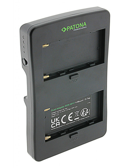 PATONA PREMIUM V-MOUNT ADAPTER FOR 2X SONY NP-F BATTERIES TO V-MOUNT CONNECTOR