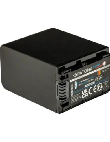 Batteria Platinum con Input USB-C per Sony NP-FV100