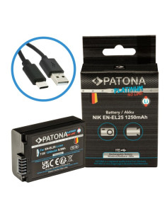 PATONA PLATINUM BATTERY WITH USB-C INPUT FOR NIKON EN-EL25 NIKON ZFC NIKON Z50 NIKON Z30