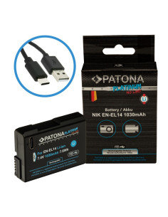 PATONA PLATINUM BATTERY WITH USB-C INPUT FOR NIKON NIKON EN-EL14 D3100 D5100 P7000